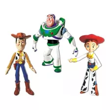 Coleção Toy Story Woody , Buzz E Jessie Vinil 18cm - Líder