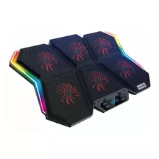 Cooler Para Laptop Gamer Rgb / 6 Ventiladores / Coolcold