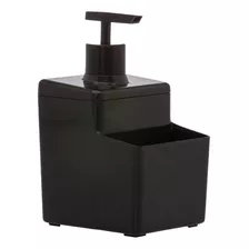 Dispenser Detergente Porta Esponja Bucha Organizador Pia Ml Cor Preto