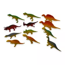 Animales Juguete Dinosaurio X 12 Pvc Juego Niños Diversión 