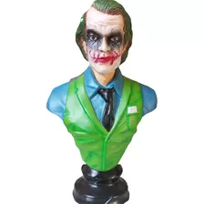 Estátua Boneco Coringa Action Figure Busto 18 Cm Resina 