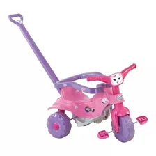 Triciclo Infantil Velotrol Tico-tico Pets Rosa Gatinha
