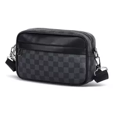 Bolsa Bandolera De Cuero De Mensajero De Moda Para Hombres