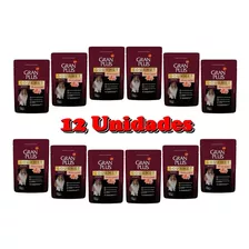 12 Saches Granplus Gourmet Cao Adulto Frango Salmao 100g