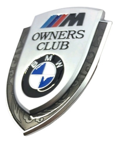 Emblema 3d Lujo Metal Plata Bmw Club  Foto 3