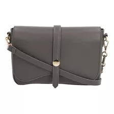 Bolso Crossbody Color Gris 871-12