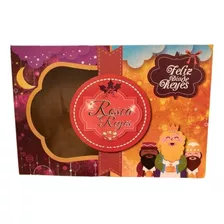 Caja Para Rosca De Reyes Grande C/v 50 Piezas