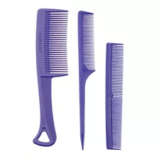 Kit Peines Trio Dompel Color Morado