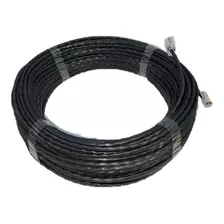 Cabo Rede Internet Preto Cat5e 30 Metros 30m Crimpado Rj45