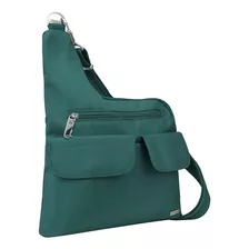 Bolso Cruzado Clásico Anti-robo Travelon - Color Verde Pino