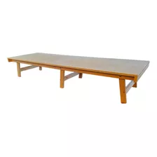 Mesita Picnic Plegable De Madera Natural Tipo Portafolio 180