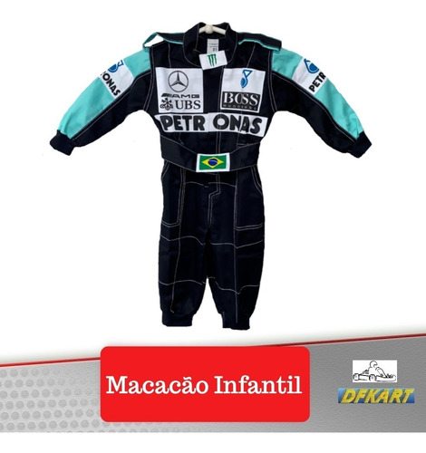 Macacão Infantil Mercedes Formula 1