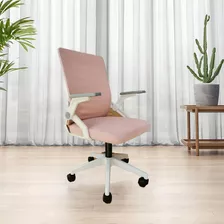 Silla Escritorio Barata Ergonómica Giratorias Oficina Gamer Color Rosa Material Del Tapizado Algodón