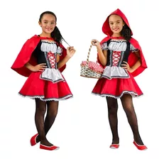 Fantasia Chapeuzinho Vermelho - Vestido Infantil 