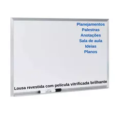 Quadro Branco Com Moldura De Aluminio 60x40 Lousa Pendurar