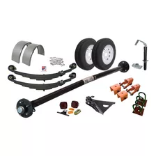 Kit Completo Para Remolque 4400 Lb Eje Llantas Accesorios