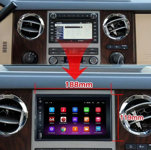 Estereo Ford Expedition Pantalla Android Radio Wifi Bt Gps Foto 3