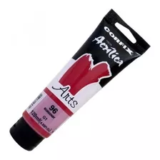 Tinta Acrílica Corfix Arts 120ml Tela Cor 96 Burgundy