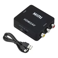 Adaptador Convertidor Hdmi A Rca Av Tv Antiguos