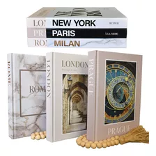 Libros Decorativos Con Páginas En Blanco, Cubiertas Antipolv