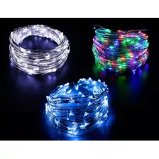 10 Alambres Guirnalda Luz Led Decoracion Souvenirs 3 Mts