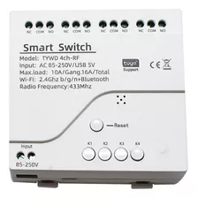 Smart F Switch 4ch Rf Wifi Na/nf 110/220v Tuya-alexa-google