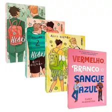 Kit Heartstopper 1, 2 E 3 + Vermelho, Branco E Sangue Azul