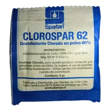 Clorospar 62 - Desinfectante Clorado En Polvo 60% (40 Gr.)