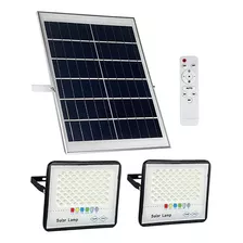 Paquete De 2 Luces Led Solares De 100 W Para Exteriores Con.