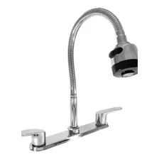 Llave Mezcladora Tarja Fregadero Cuello Flexible Bka1890 