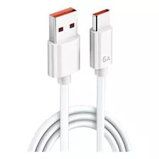 Cable Tipo C 66w Súper Carga 6a Para Huawei Xiaomi 1 Metro