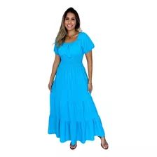 Vestido Longo Feminino De Manguinhas Multiuso De Luxo