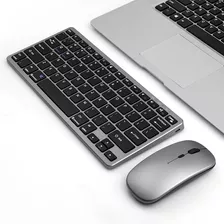 Combo Mini Teclado Y Mouse Recargable Bluetooth 5.0/3.0/2,4g