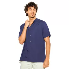 Camisas De Hombre Lino Manga Corta Cuello Mao