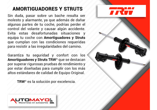 1 - Amortiguador Gas Tras Izq/der Trw Element Honda 03-11 Foto 4