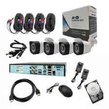 Cctv Kit Ahd 4 Cam 720p Con Disco Duro 500gb