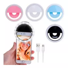 2 Aro De Luz Led Selfie Pequeño Telefono Celular Recargable 