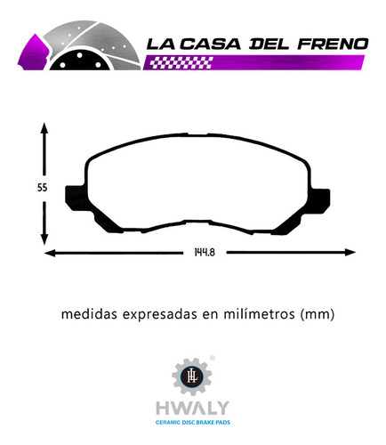 Pastilla De Freno Delantera Dodge Avenger 2.4 2007-2020 Foto 3