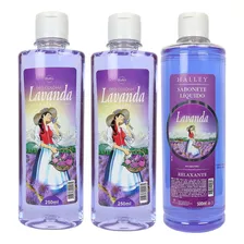 Kit Lavanda Halley 2un Deo Colônia 250ml + Sabonete Líquido