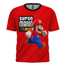 Playera Niño Gamer Mario Bros Video Juegos Moda Full Print 