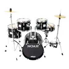 Bateria Noah Sc5 Completa Black Sparkle Bumbo 16 Compacta