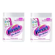 Kit 2 Tira Manchas Vanish Crystal White Roupas Brancas 450g