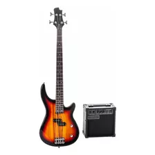 Bajo Electrico Pack Freeman B01pk J Bass Sunburst