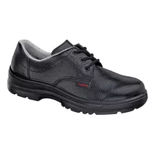 Sapato Industrial C/ Cadarço Conforto Couro Segurança