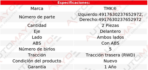 2) Mazas Delanteras Con Abs Tmk S-type V8 4.2l 2003-2008 Foto 2