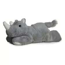 Peluche Rinoceronte Bebé Ringo Aurora Mini Flopsie Gris Claro