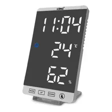 Relógio De Parede Digital Mesa Temperatura Data Despertador