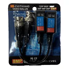 Video Balun Pasivo Hd 8 Mp Con Cable De Bnc A Utp