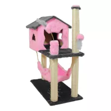 Arranhador Brinquedo Casa Rede Gato Sisal Interativo Modular