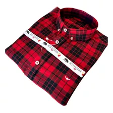 Camisa Country Masculina Xadrez Manga Longa Tradicional 